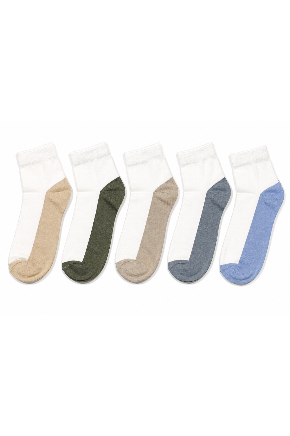 Classy Ankle White Color Socks for Men