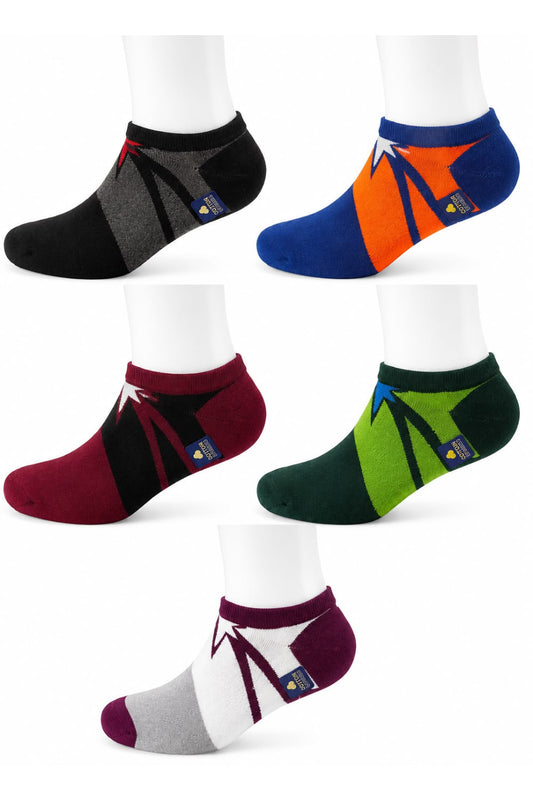 SMASH men ankle multicolor socks