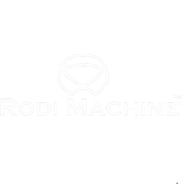 Logo of Rod Machine with a stylized 'R' on a white background